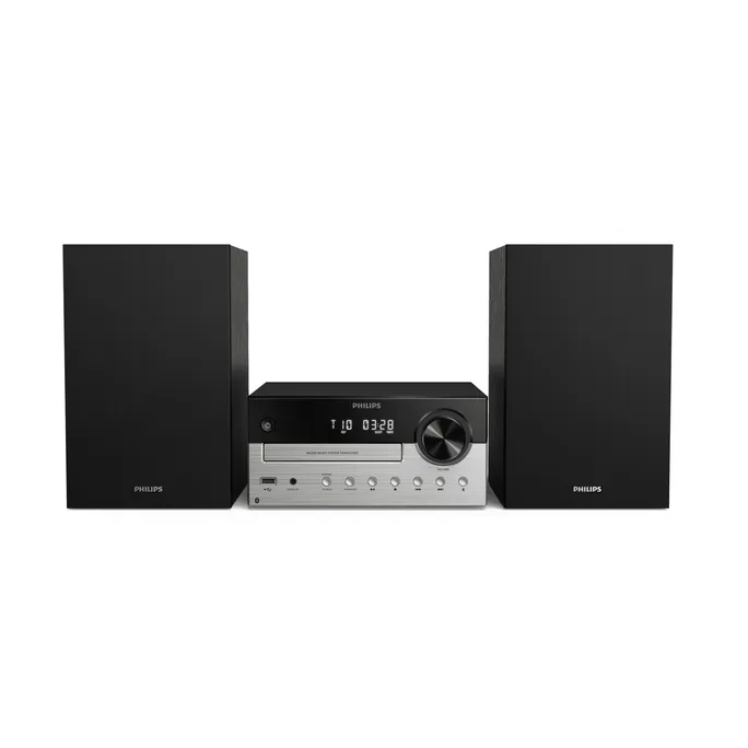 Philips TAM4205M2/12 Heim-Audio-Mikrosystem mit CD USB BT schwarz/silber