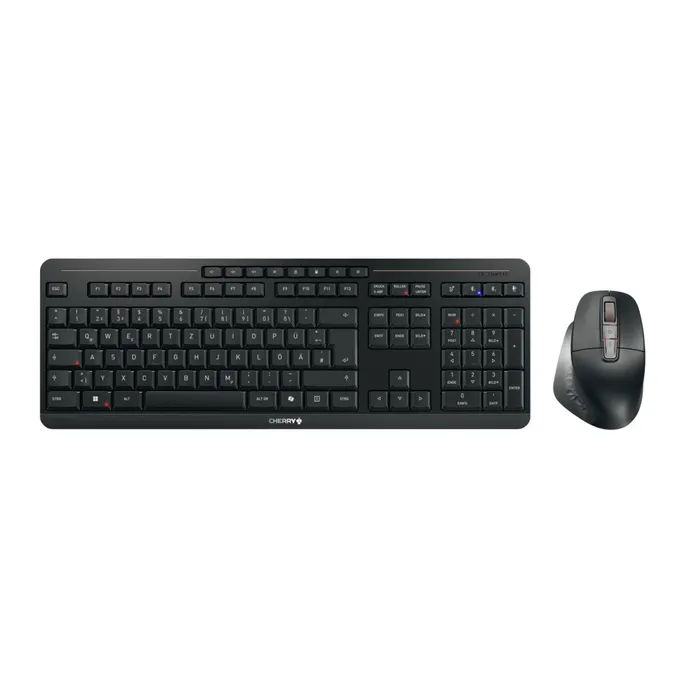 Cherry Stream Desktop Ultimate Schwarz Maus-Tastaturkombination, kabellos, Bluetooth, 2.4 Ghz Empänger