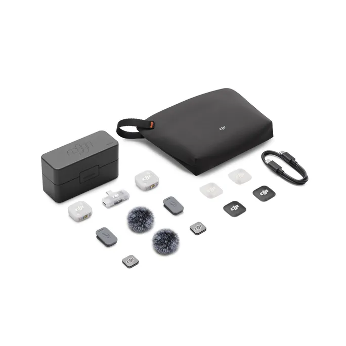 DJI Mic Mini 2 (2x Sender + 1x Handy-Empfänger 1x Ladeschale)