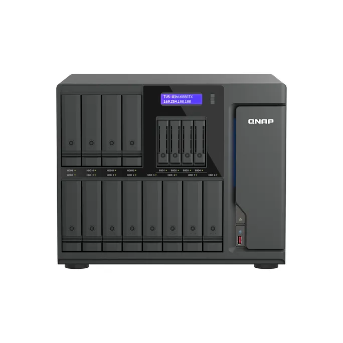 QNAP TVS-AIh1688ATX-U7-32G NAS System 12-Bay + 4x NVMe Thunderbolt 5