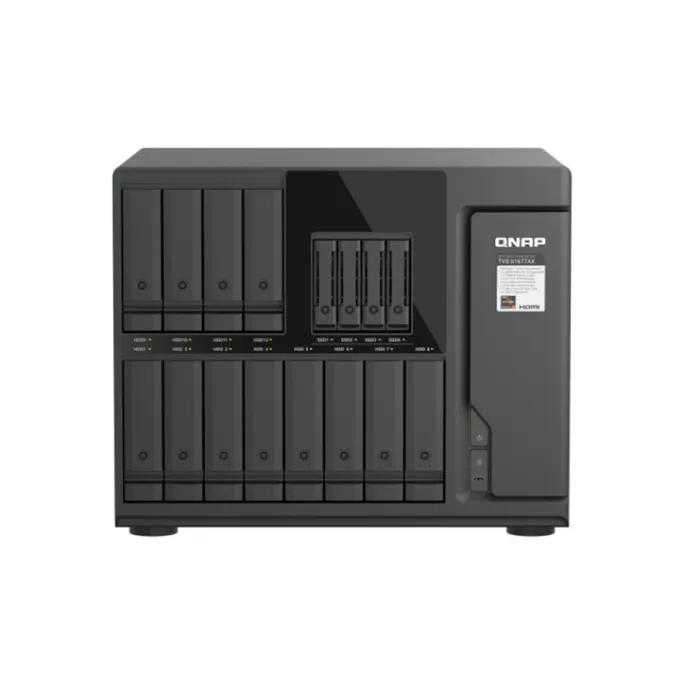 QNAP TVS-h1677AX-R5-16G NAS System 12-Bay + 4-Bay U.2 NVMe