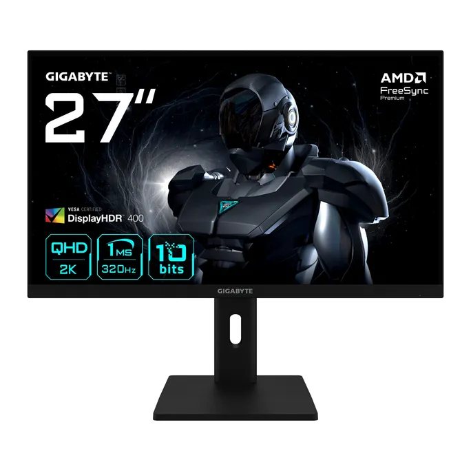 GIGABYTE G27Q3 27 Zoll QHD Fast IPS Gaming Monitor 320 Hz 16:9 DP/HDMI