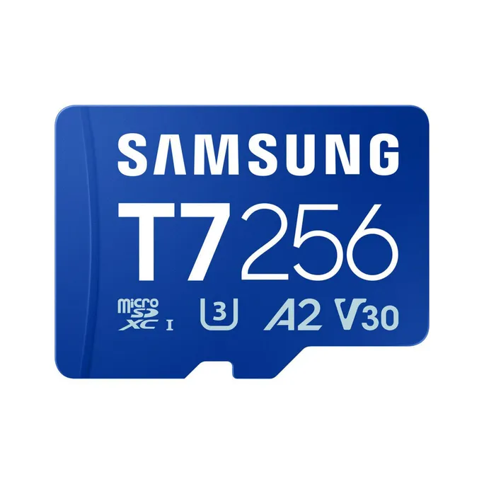 Samsung T7 microSDXC Speicherkarte 256GB (170 MB/s, Class 10, V30, U3)