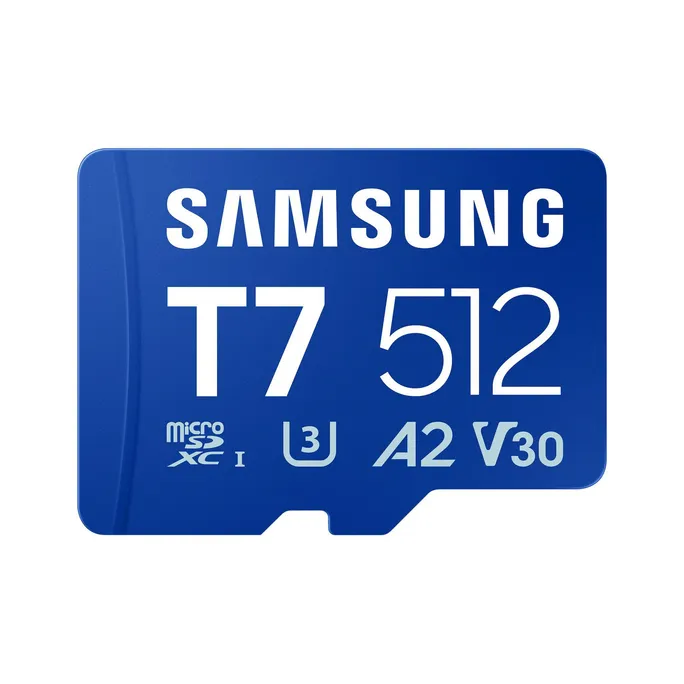 Samsung T7 microSDXC Speicherkarte 512GB (170 MB/s, Class 10, V30, U3)