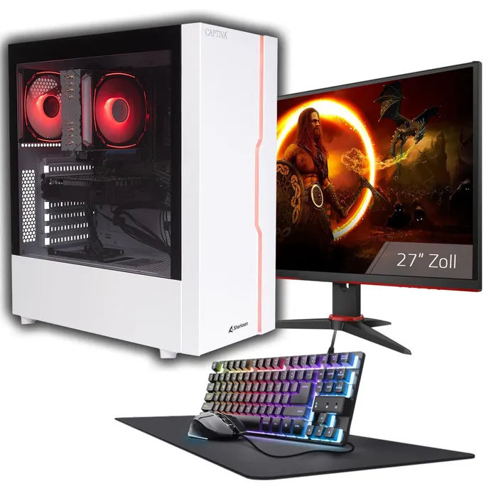 Captiva PC Advanced Gaming R93-550 TFT Ryzen 7 5700X 32GB/1TB SSD RTX 5060 Win11 inkl. AOC TFT 27" 165Hz