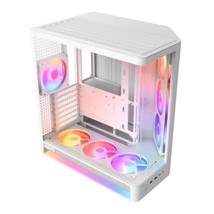 NZXT H6 RGB+ 2026 Mid-Tower Airflow Gaming Gehäuse Weiß Glasfenster