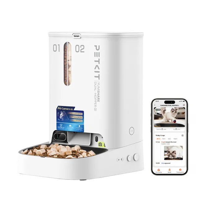PETKIT YUMSHARE Dual-Hopper 2 Futterautomat mit Kamera