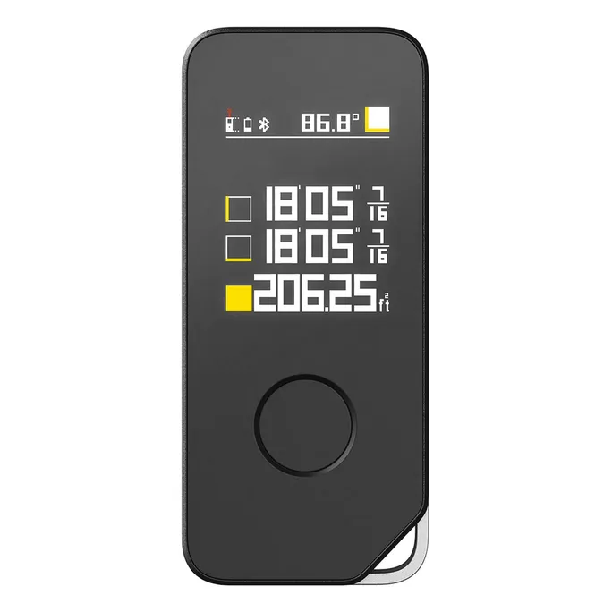 HOTO H-D50 Laser Measure Pro 50 m – Präziser Laser-Distanzmesser mit Bluetooth-App, OLED-Display und USB-C-Akku