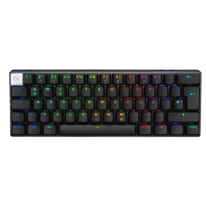 Logitech G PRO X 60 LIGHTSPEED Gaming Tastatur kabellos / kabelgebunden (Funk), Mechanisch, Schwarz