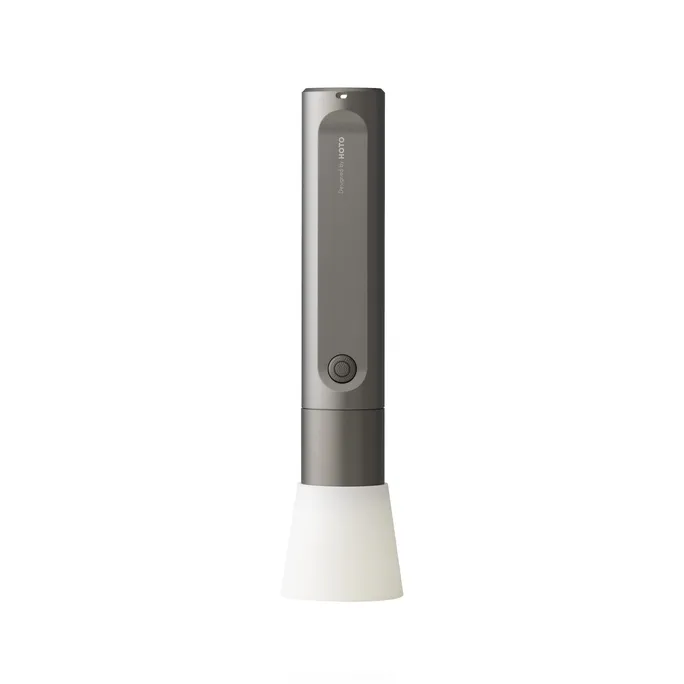 HOTO QWSDT003 Taschenlampe 300lm silber stoßfest spritzwassergeschützt USB-C