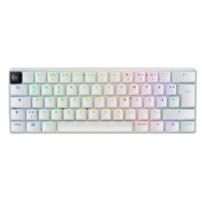 Logitech G PRO X 60 LIGHTSPEED Gaming Tastatur kabellos / kabelgebunden (Funk), Mechanisch, Weiß