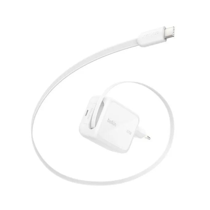 Belkin BoostCharge Pro 67W Dual GaN-Ladegerät weiß