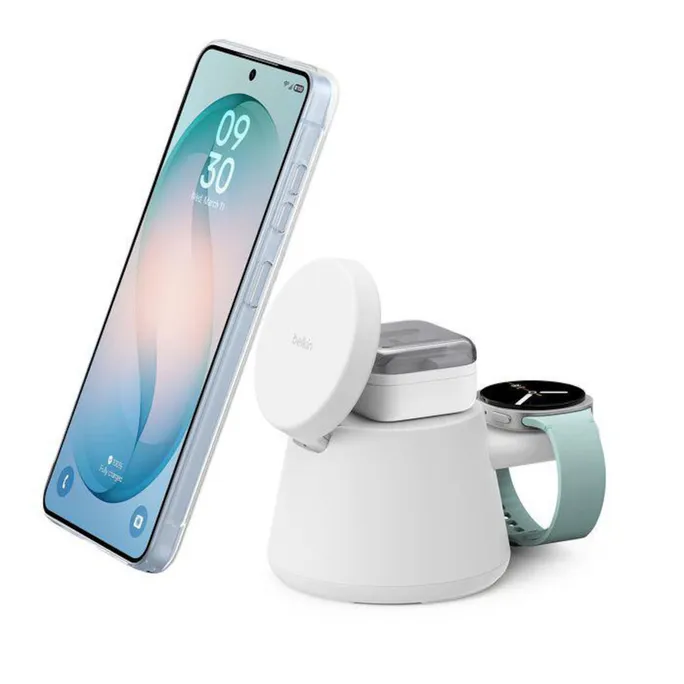 Belkin UltraCharge 25 Watt Qi2 Modulare Ladestation weiß