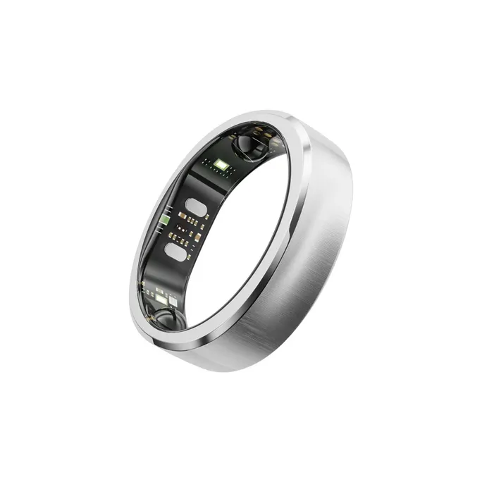 RingConn Smart Ring Gen3 für Frauen und Männer - gebürstetes Silber Größe 8
