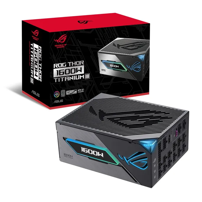 ASUS ROG Thor 1600T3 1600W Titanium III Gaming Evo Netzteil Modular PCIe5.1