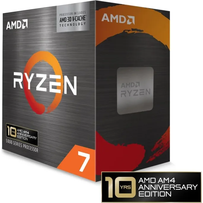 AMD Ryzen 7 5800X3D 10th Anniversary Edition, Sockel AM4 CPU BOX