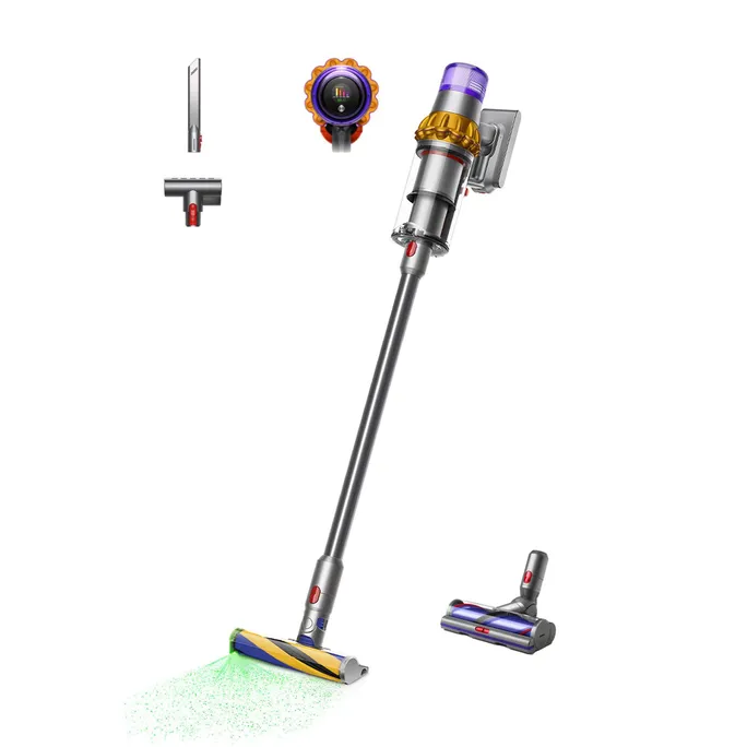 Dyson V15 Detect Absolute Nickel Satin Gelb/ Glanz Nickel