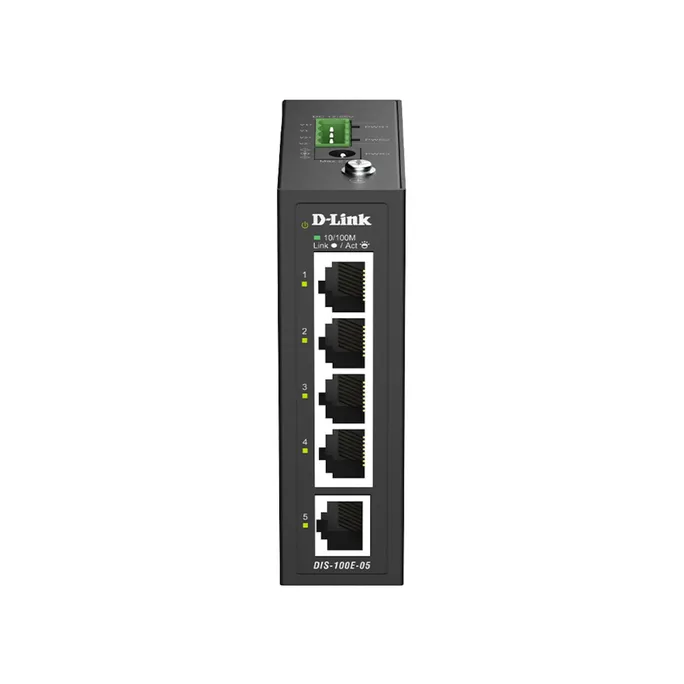 D-Link DIS-100E-05 5-Port Industrial Unmanaged Switch