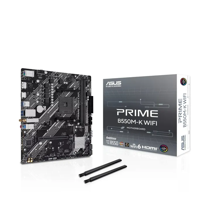 ASUS PRIME B550M-K WiFi Micro-ATX Mainboard - Sockel AM4