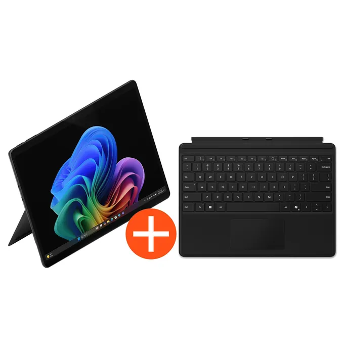 Microsoft Surface Pro 13" (12. Edition) Touch Black Snapdragon X2 Elite 16GB/1TB SSD Win11 EP2-65073 inkl. MS Pro Keyboard mit Copilot-Taste schwarz