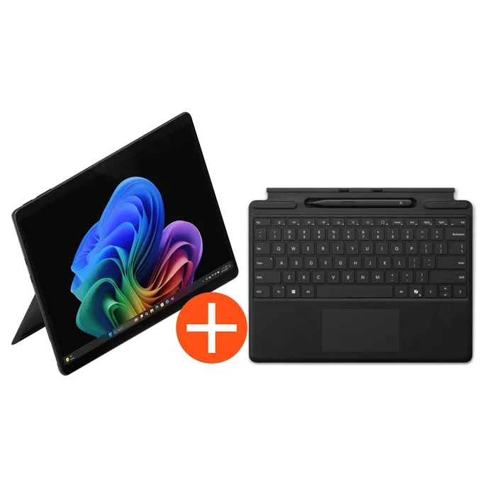 Microsoft Surface Pro 13" (12. Edition) Touch Black Snapdragon X2 Elite 16GB/1TB SSD Win11 EP2-65073 inkl. MS Pro Keyboard mit Slim Pen schwarz
