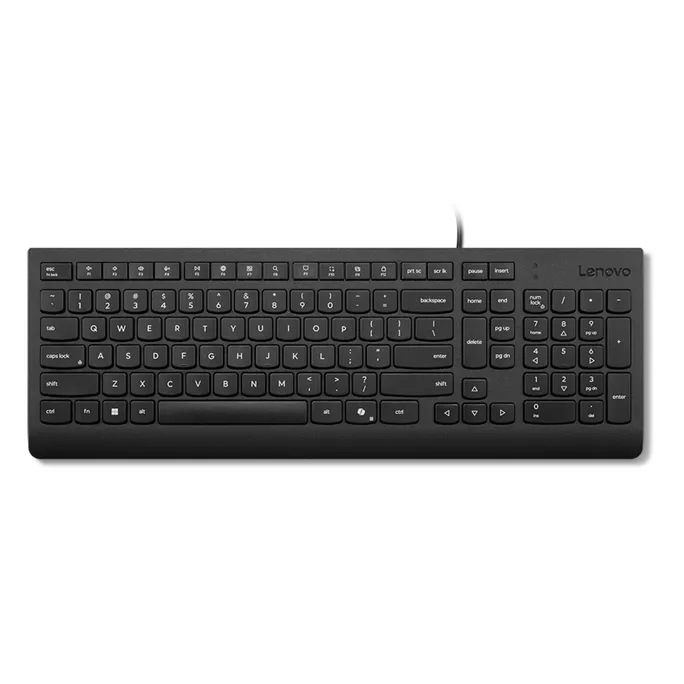 Lenovo Essential Tastatur Schwarz, kabelgebunden, USB-A, für den professionellen Arbeitsplatz