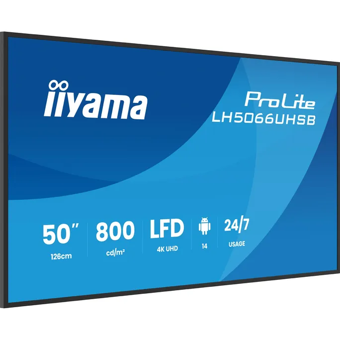 iiyama ProLite LH5066UHSB-B1AG 125,8cm (50") 4K UHD Monitor HDMI/DP/USB-C