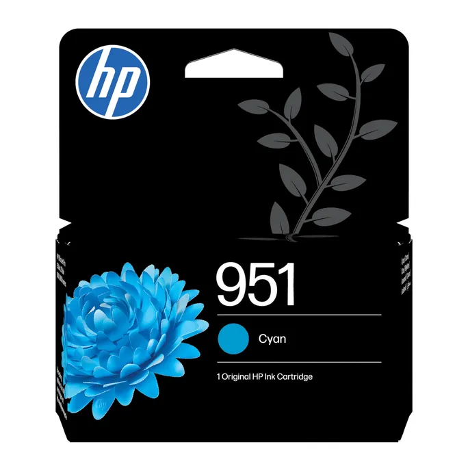 HP Original 951 Druckerpatrone Cyan (CN050AE#LS1) für ca. 535 Seiten Instant Ink