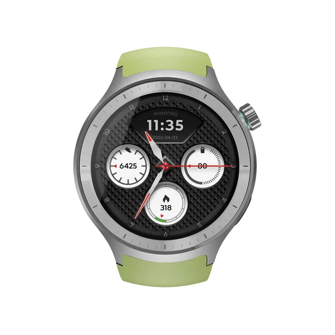 Motorola moto watch matte silver / herbal garden band