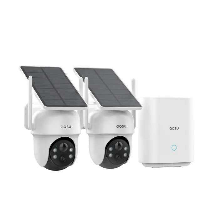 AOSU Smart Security SolarCam D1 2-Cam Classic Kit
