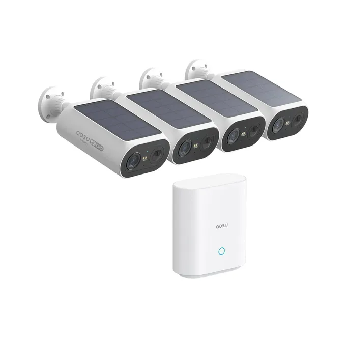 AOSU Smart Security SolarCam P1 SE System 4-Cam Kit