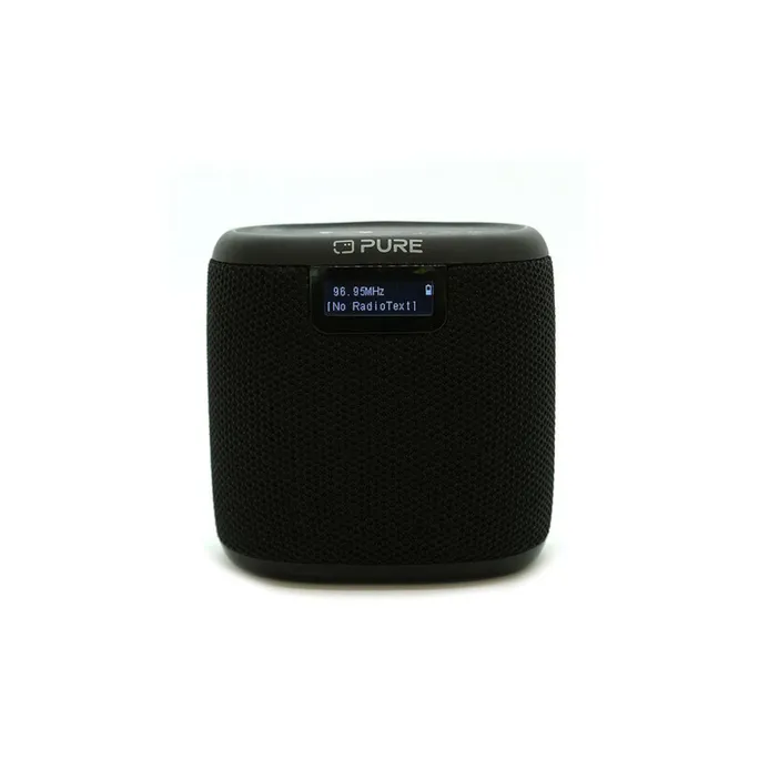 Pure Woodland Mini wasserdichter Outdoor-Lautsprecher mit FM/DAB+ Radio, schwarz