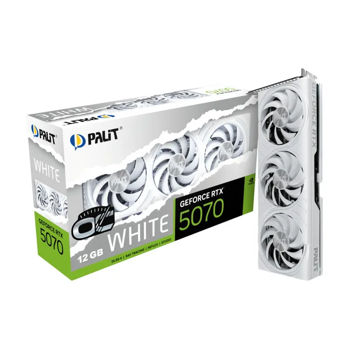 PALIT GeForce RTX 5070 White OC 12GB Grafikkarte HDMI/DP