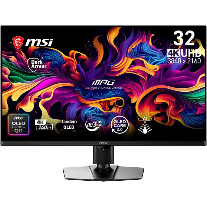 MSI MPG 322URDE QD-OLED X24 31.5 Zoll 4K (UHD) QD-OLED Panel 16:9 240 Hz Gaming Monitor
