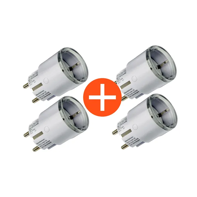 Shelly Plug S Gen3 Spaarbundle 4x Smarter Zwischenstecker 12A Messfunktion WLAN Matter BT weiß
