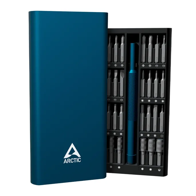 ARCTIC Präzisions-Schraubendreherset Toolkit Bitset inkl. Werkzeugbox, 62-tlg.