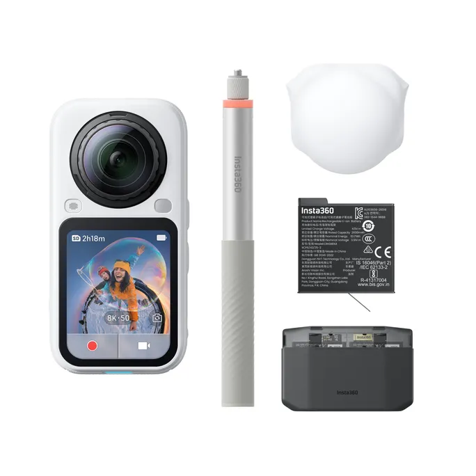 Insta360 X6 Essential Bundle Arctic White