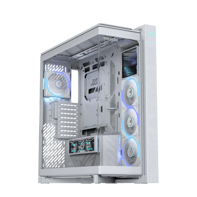 ASUS ROG Cronox GR801 Curve TG ARGB Full-Tower White Edition Gaming Gehäuse