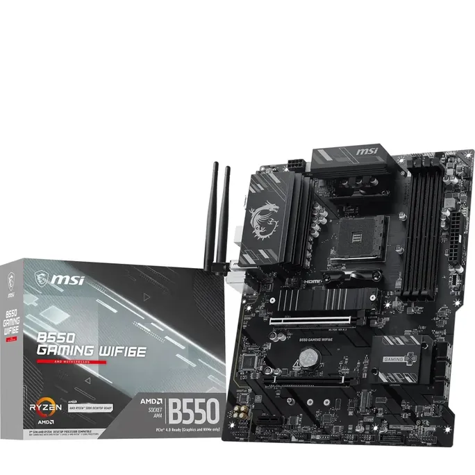 MSI B550 Gaming WiFi6E Mainboard ATX AM4 M.2/HDMI/DP