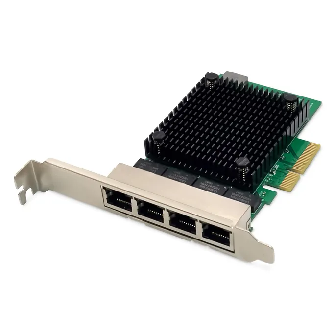 Digitus DN-10136 4-Port 2,5 Gigabit Ethernet Netzwerkkarte, RJ45, PCI Express, Realtek Chipsatz