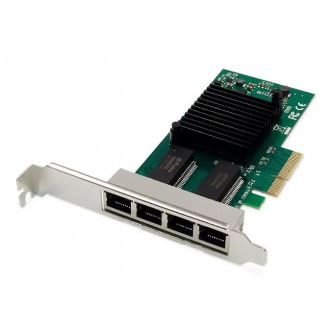 Digitus DN-10114 4-Port Gigabit Ethernet Netzwerkkarte, RJ45, PCI Express,  Intel I350