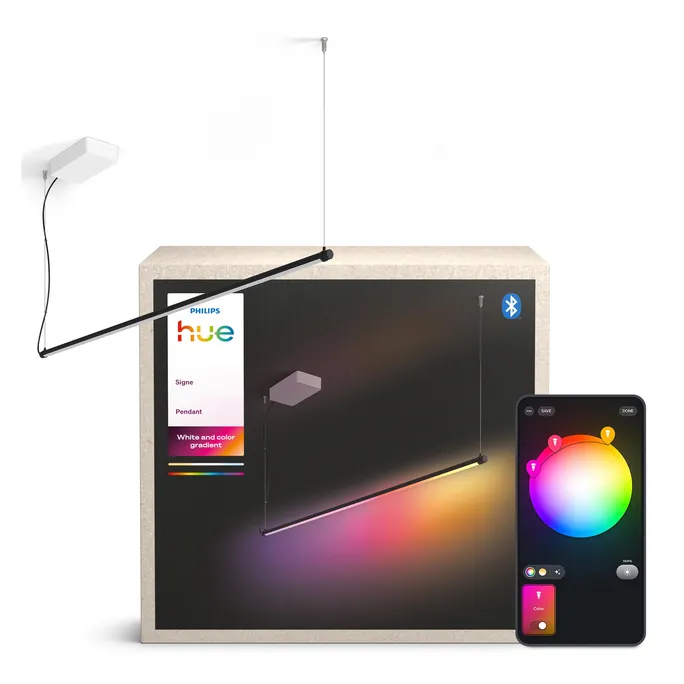Philips Hue Gradient Signe Pendant Hängeleuchte schwarz