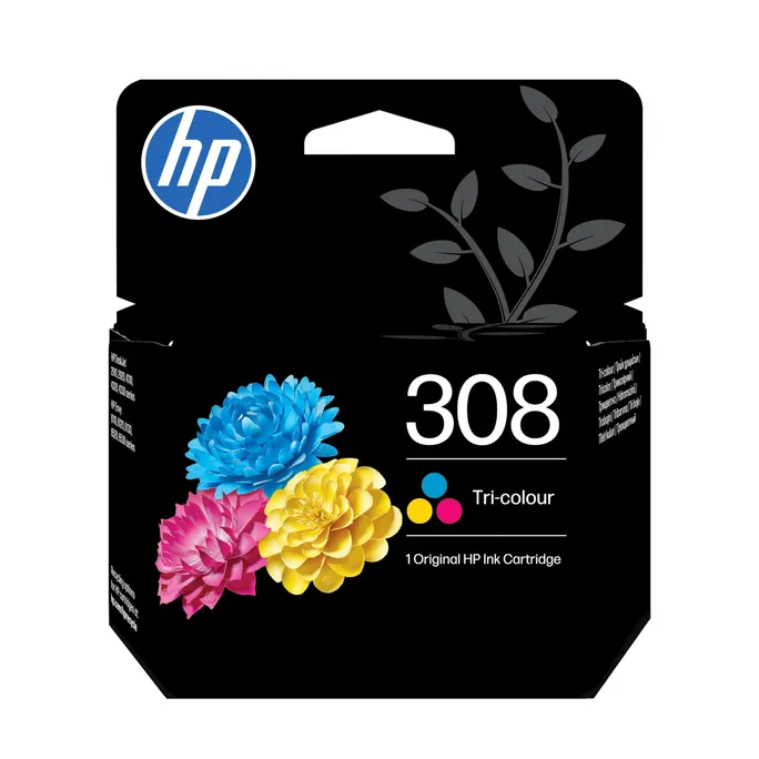 HP Original 308 Druckerpatrone TriColour (7FP20UE#LS1) für ca. 120 Seiten Instant Ink