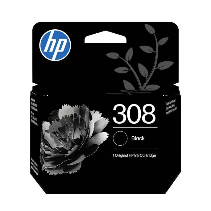 HP Original 308 Druckerpatrone Schwarz  (7FP21UE#LS1) für ca. 160 Seiten Instant Ink