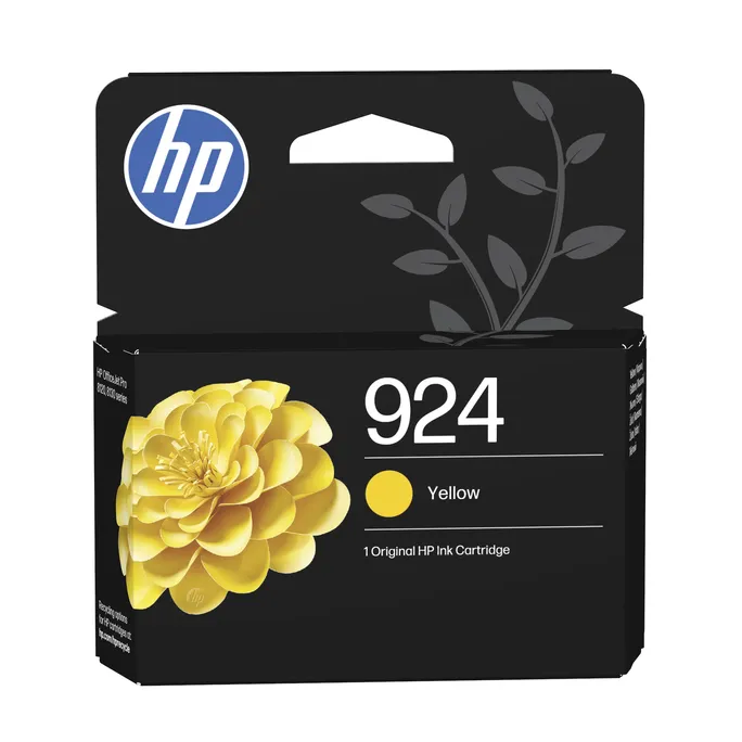 HP Original 924 Druckerpatrone Gelb (4K0U5NE#LS1) für ca. 400 Seiten Instant Ink