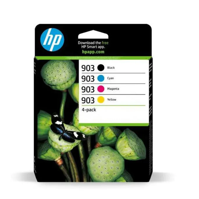 HP Original 903 Druckerpatrone CMYK (6ZC73AE#LS1) für ca. 615 Seiten Instant Ink