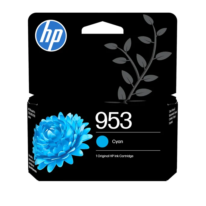 HP Original 953 Druckerpatrone Cyan (F6U12AE#LS1) für ca. 630 Seiten Instant Ink