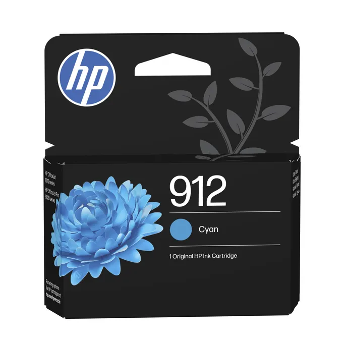 HP Original 912 Druckerpatrone Cyan (3YL77AE#LS1) für ca. 315 Seiten Instant Ink