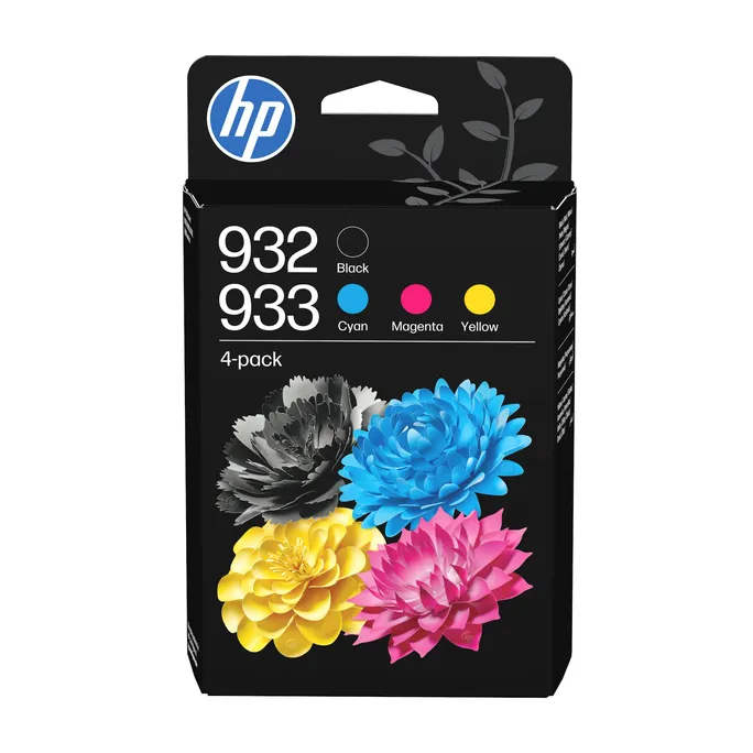 HP Original 932/933 Druckerpatrone CMYK (6ZC71AE#LS1) für ca. 730 Seiten Instant Ink