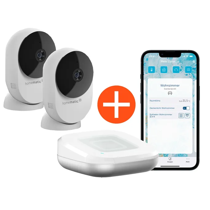 Homematic IP Access Point weiß + 2x Homematic IP Innenkamera basic